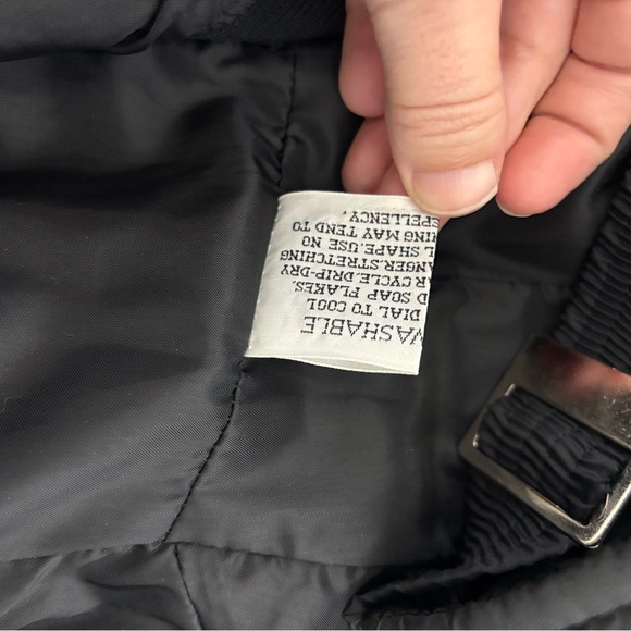 Sno Rags VTG Women's 8 Snowsuit Overalls Black Taiwan Snowpants Nylon Polyester - Picture 9 of 12